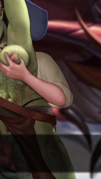 Gros seins, femme aux orcs géants, sexe coquin dans la nature et creampie dans la chatte - jeu porno animé - Quelle légende ! - Partie 25