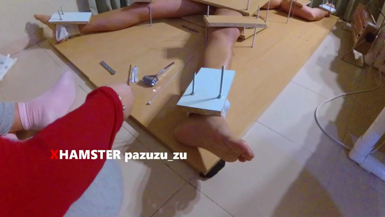 Pazuzu_zu: Domina füße kitzeln und necken. Handjob mit ruiniertem orgasmus