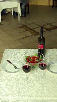 Public Extreme! Hot Licking and Fucking Orgy in a Restaurant