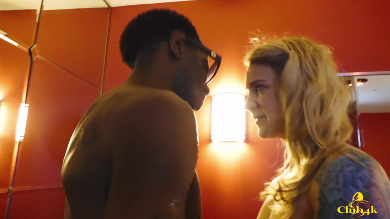 Club4k: Blonde house maid gets dick down by bbc on her...