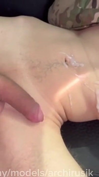 A Young Military Sergeant with a Big Dick Fucked Right in the Barracks with the Head of the Company
