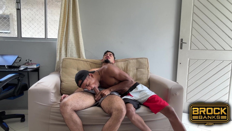BrockBanks: 2 Big Cocks Suck Blowjob Huge Cumshot