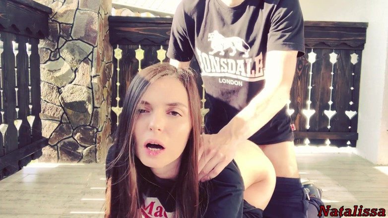 Natalissa: Мой сводный брат наполнил мне сливками во время моей утренней тренировки
