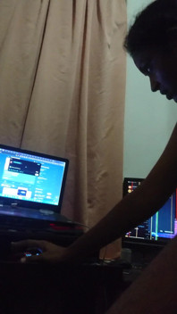 Stepmom Comes to See What I'm Doing on the Computer