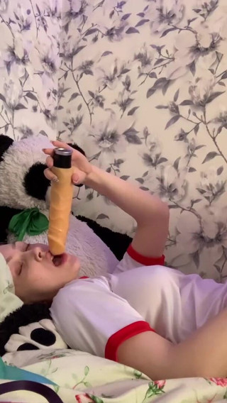 SashaSweet69: Blowjob on dildo and titjob