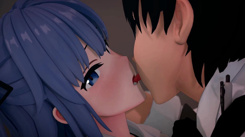 Smixix: Hayase Yuuka Blowjob Blue Archive Hentai Mmd 3d Warna Biru Edit...