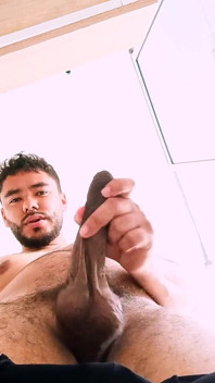 Playing with My Cock and Foreskin in the Kitchen