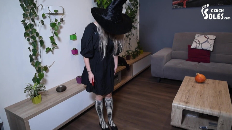Czech Soles - foot fetish content: Halloween night magic foot worship (Special)