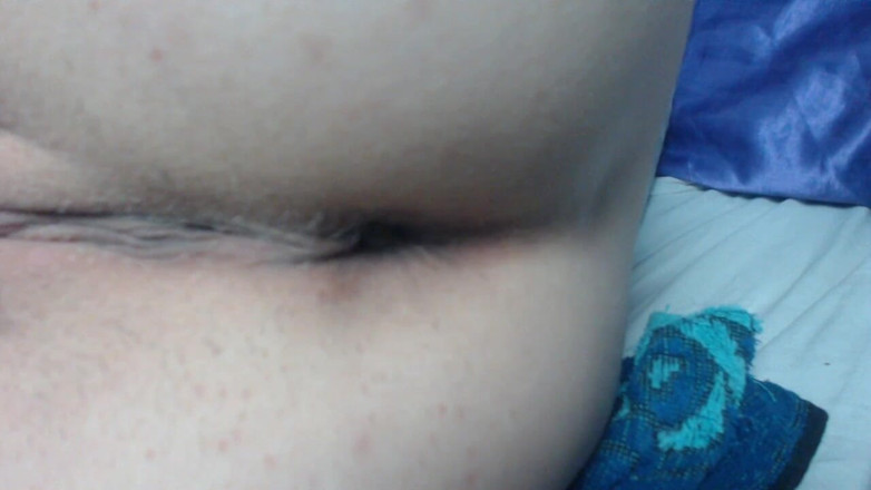 Risky Hairy Couple: Deep Ass Fingering and Rubbing Clit