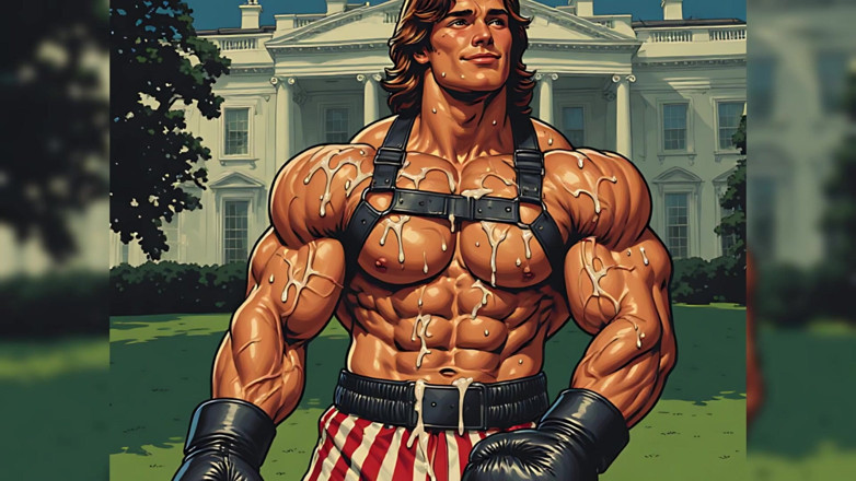 Erotic Man: Art d’hommes musclé couverts de sperme