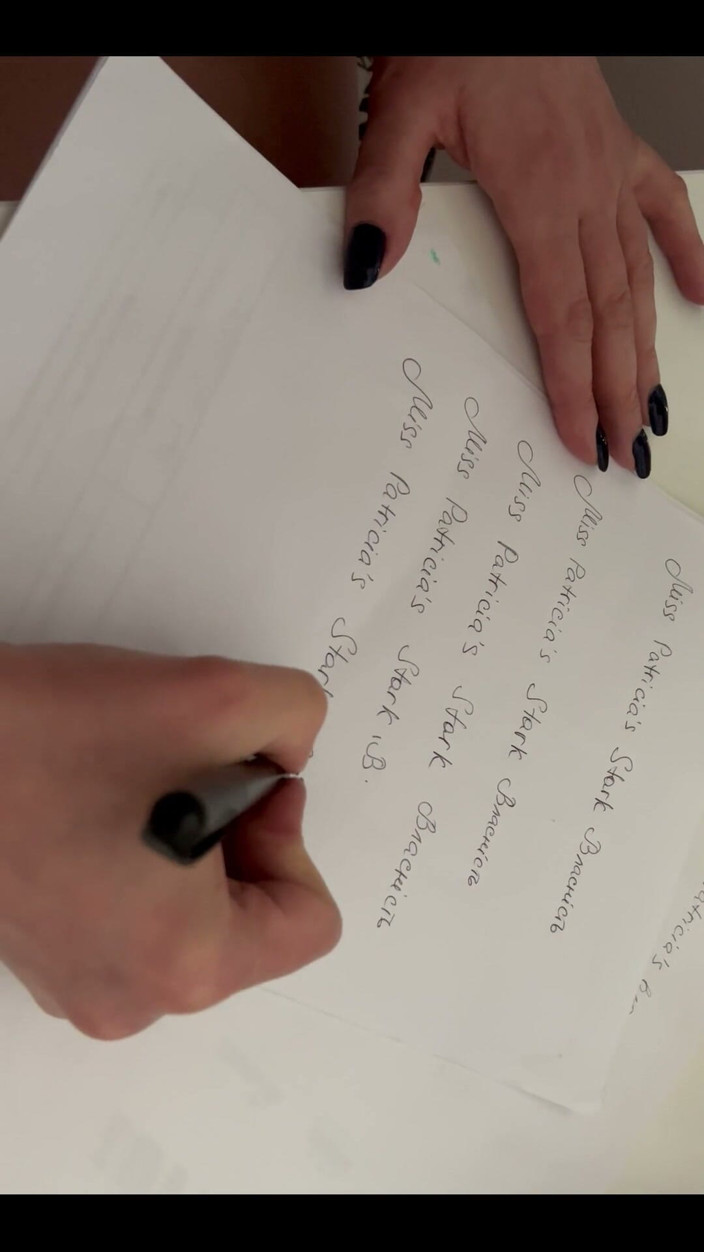 Dominatrix Miss Patricia Stark: Composing Sketch for My Slave’s Tattoo