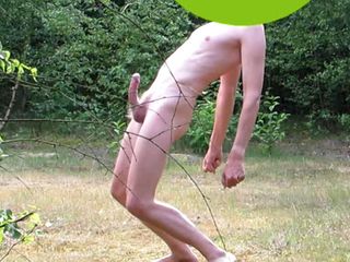 Little Schorschi's Exhibition: Outdoor Boner Presentation in Forest