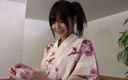 Caribbeancom: Chica japonesa peluda se complace con la polla de su...