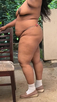 Chubby Indian Girl in Black Jack Completely Strips for Camera