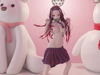 Mmd anime girls: Mmd r-18 anime kızları seksi dans eden klip 122