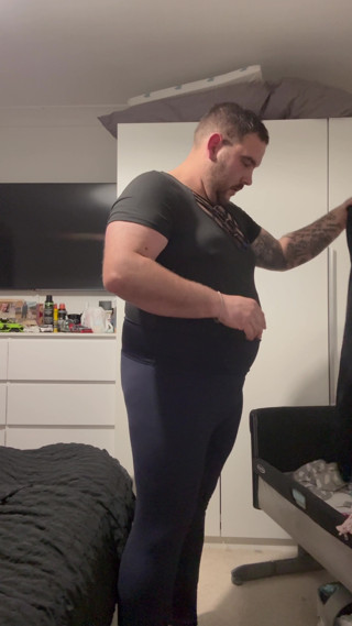 Shaun Cbt: Cock and Ball Bondage with Nipple Clamps Crossdress and Butt...