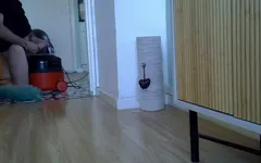 Hacked stepbrothers phone sex with Hoover cleaning