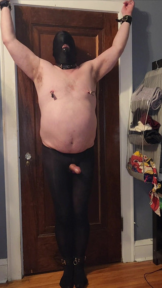 Nyronic: Külotlu çorapla aşağılama eller serbest köle boşalması