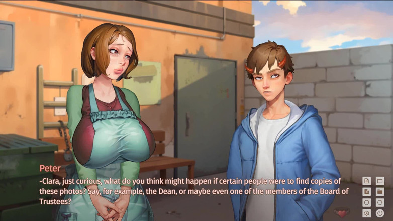 Dirty GamesXxX: Ragazzina del college tales: la signora bidello si mostra all'aperto...