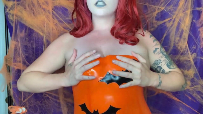 Deanna deadly: Lateks halloweenowy złośliwiec