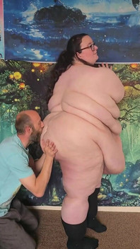 SSBBW Stripped and Kissed Belly Caressed