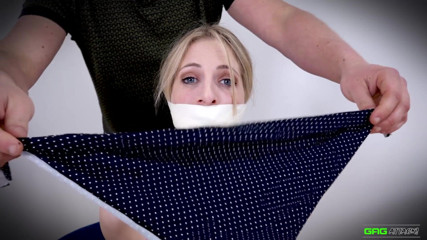 Gag Attack: Rebecca Leah - Microfoam tape gagged