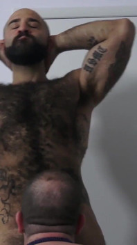 Barebackthathole Tattooed Gays Atlas Grant and Chip Young Bareback After Rimjob