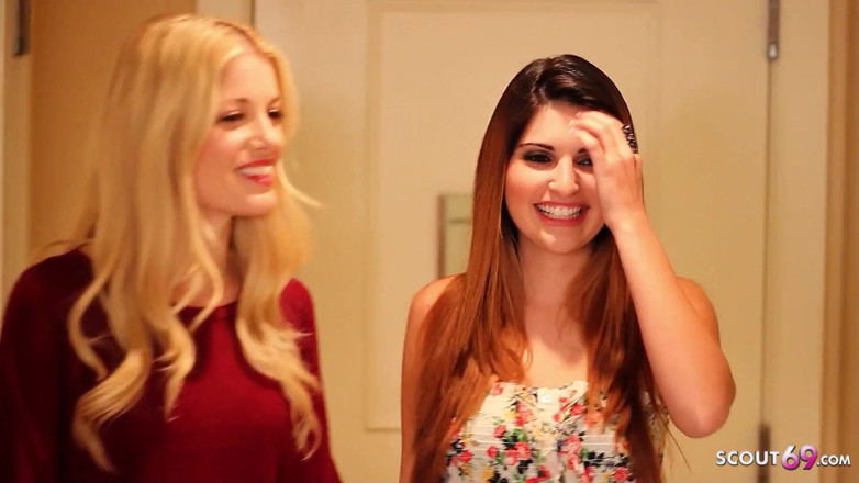 Full porn collection: Blonde step sister fucks skinny teen to orgasm in hotel...