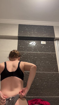 Hot Striptease in the Bathroom