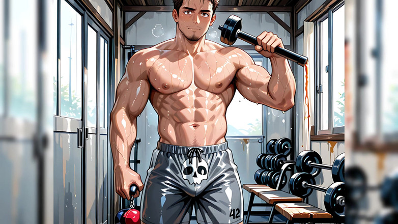 Erotic Man: 거대한 근육을 가진 Ai Men