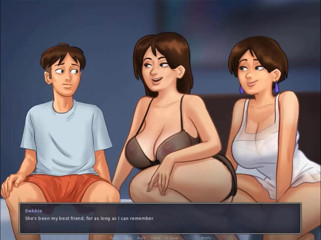 Cartoon Play: Summertime saga part 169 - 2 hot milfs and guy