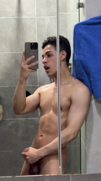 Touching My Cock Before Take a Shower