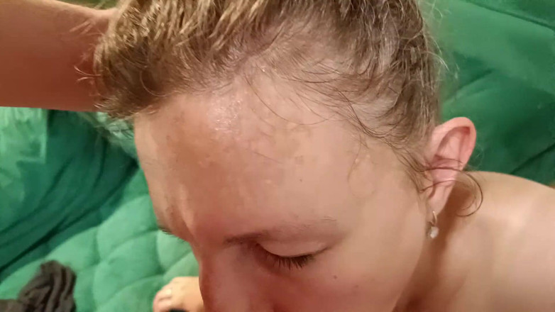 MorriganeRain: Quick POV Blowjob Session with Cum in Mouth
