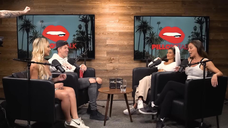 Pillow Talk: Cherie Deville Hooks up with Sara Rose in Podcast Studio
