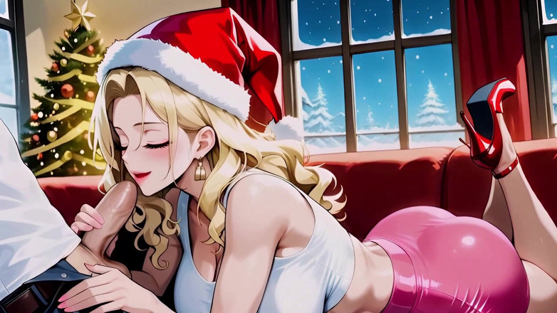 Total Sluts: Xmas baddie tóc vàng thích món quà cu to