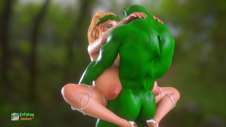 False Ember: 3D Massive Huge Tits Forest Elf Repays Her Debt to...