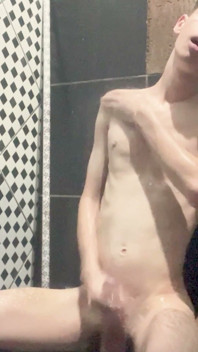 Kedoimath - a Skinny Twink in the Shower Rubbing the Soap in His Wet Body