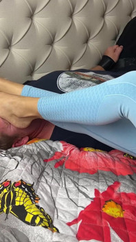 Foot Domination Bondage Tied to Smell Feet