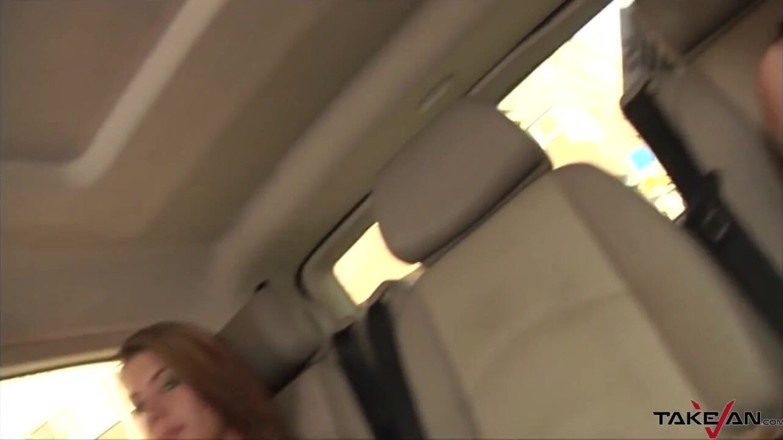 Take Van: Two hot girls share one amateur dick
