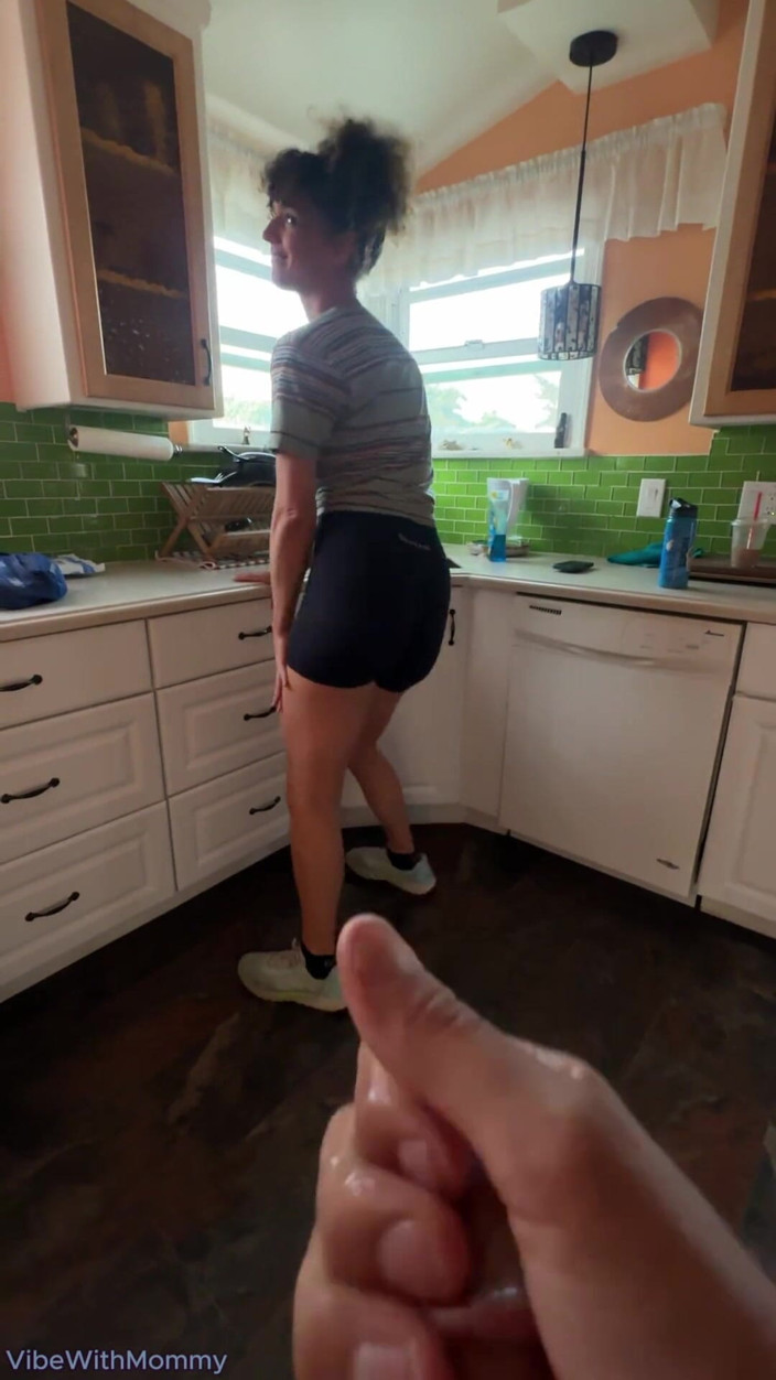 VibeWithMommy: Hot Stepmom Catches Stepson Masturbating