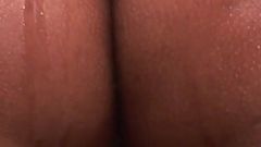 Big Booty Latina Takes an After Cumming Shower