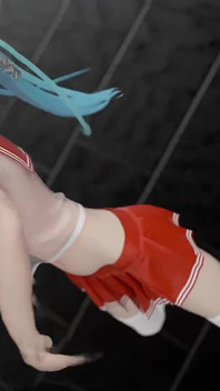[mmd] Chocolate Cream Jk; Sexy College Girl Uniform; Ultra-short Skirt; White Stockings; Red-soled High Heels