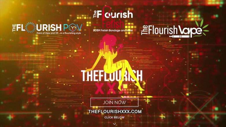 The Flourish XXX: Masturbacja przy basenie zamienia się w BBC bj POV