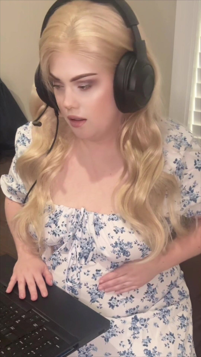 Dirtysecret: Roleplay hamil masturbasi dengan kontraksi