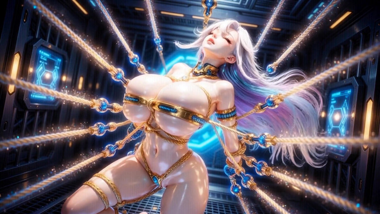 Stories&Anime: Voluptuous Shibari Suspended Doll High-tech Dungeon 3D