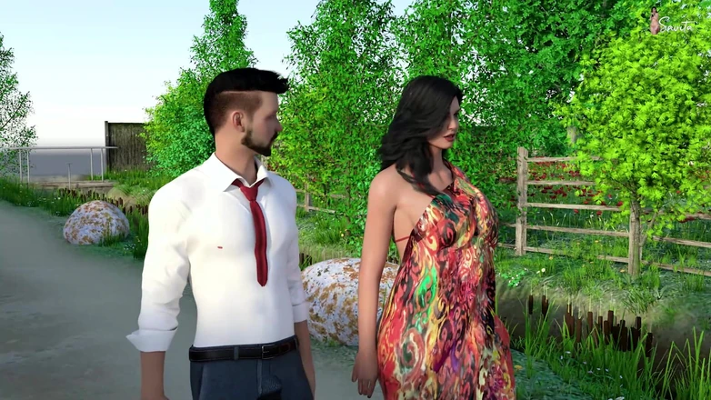 Your Savita bhabhi: Секс индийской дези бхабхи с ее Devar в саду