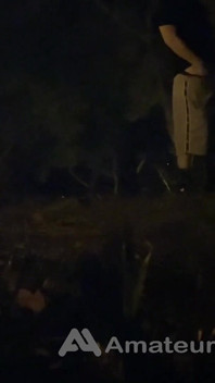 Chico Heterosexual Amateur Atrapado Meando En Un Parque, Por La Noche