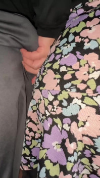 You Can See It When She Strokes the Stranger's Penis