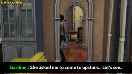 Desi Sims: Indiana casada tia saree seduzindo este jovem jardineiro indiano