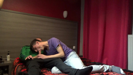 Gaybareback: Webcam with bareback sex at the hotel room